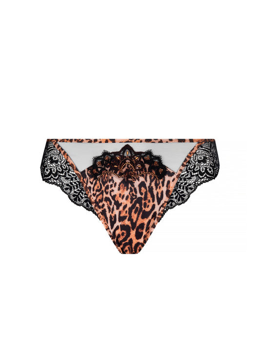 Victoria Secret Panty XS Thong V String Leopard Macao