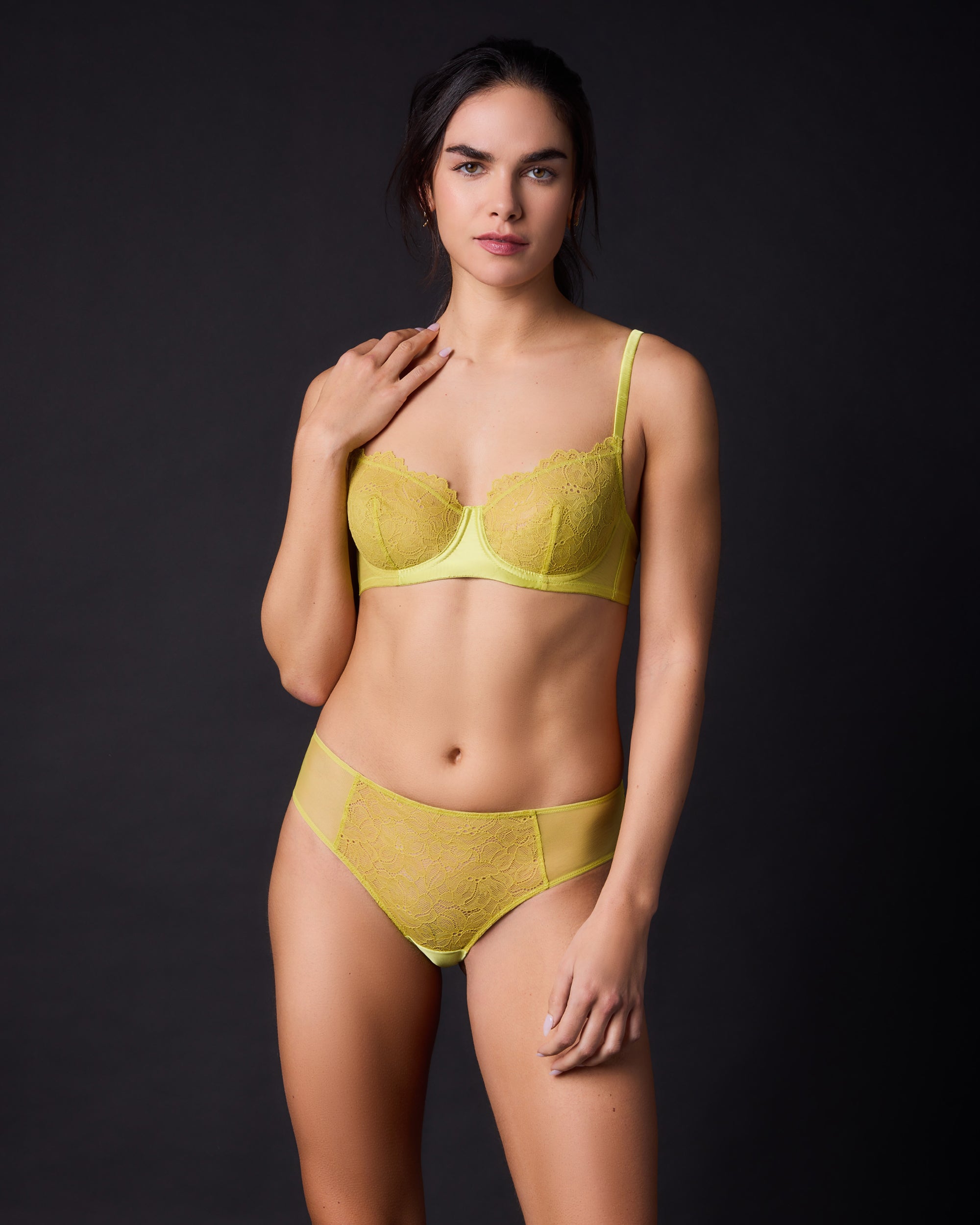 Lexi Bikini Brief in Citron By Journelle - XS + S