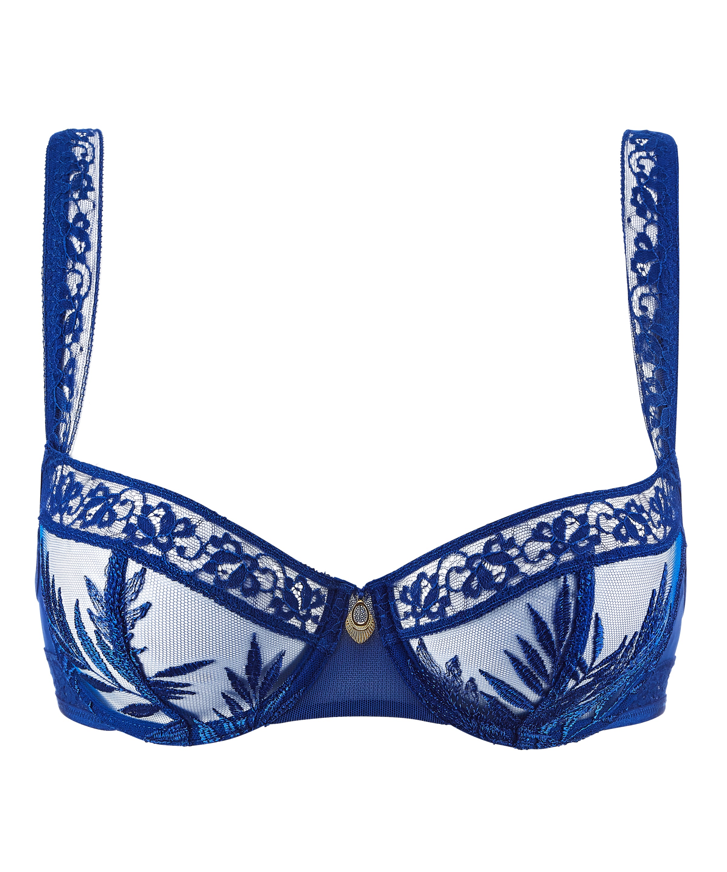 ParenthÃ¨se Tropicale Half Cup Bra in Electric Blue By Aubade - 30-40/B-G