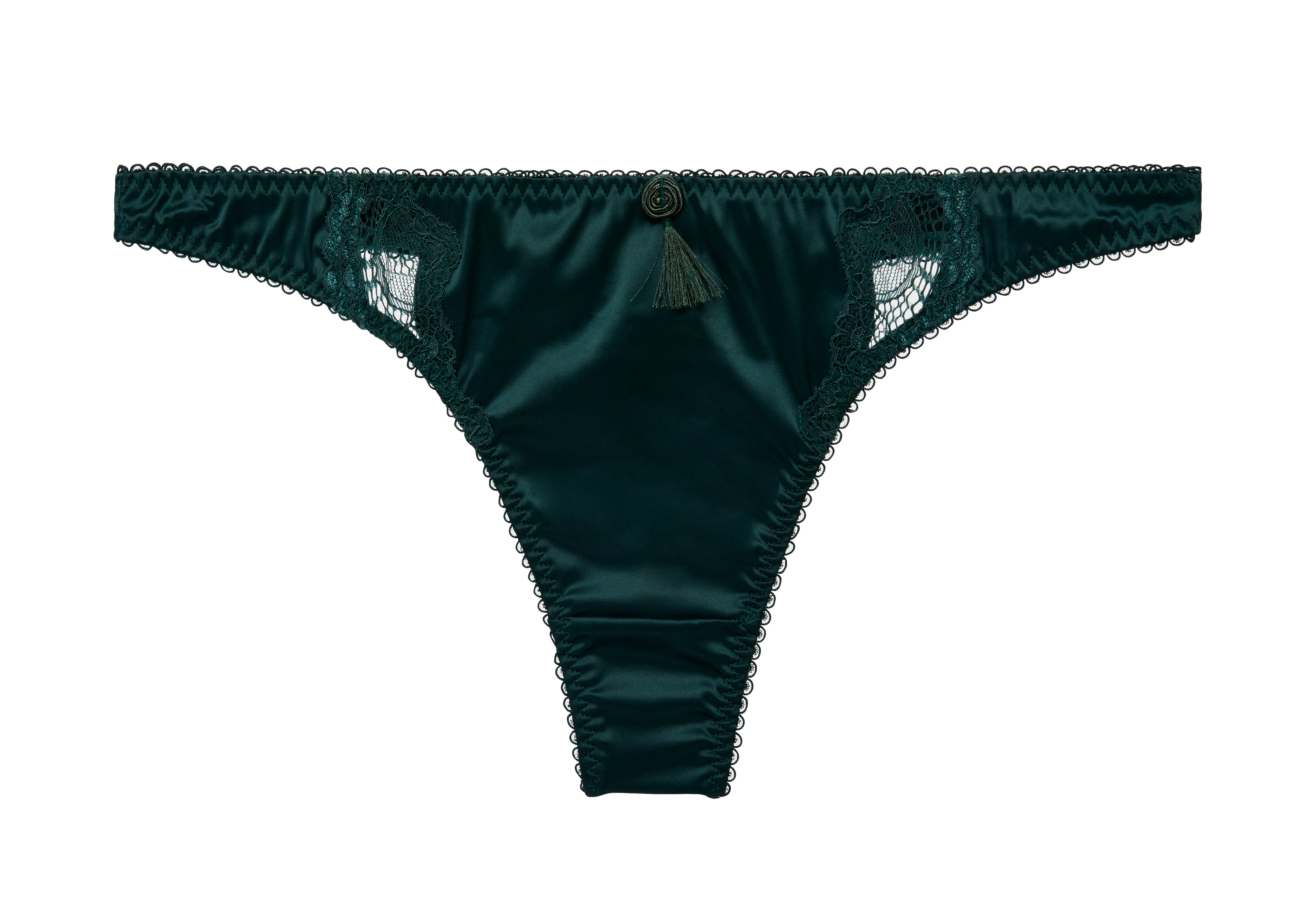 Star Lift G-String Thong in Eden Green By Dita Von Teese - XS, XL + 2XL