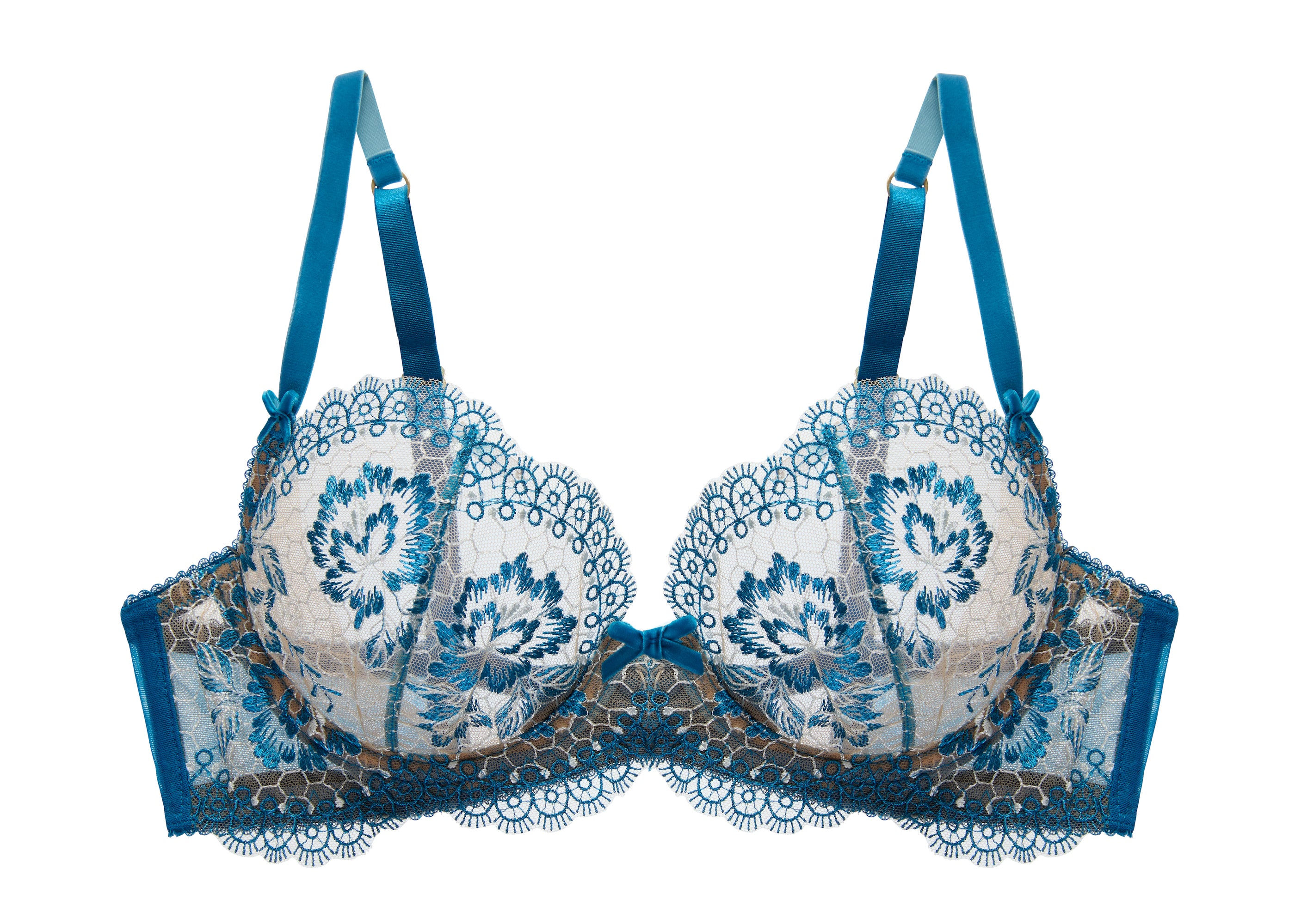 Evelina Bra In Ocean Blue By Dita Von Teese - 34E