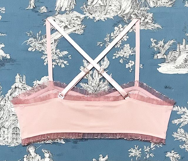 Inspiration Vintage for Gigi : Jean Bamboo Bralette In Pink Champagne - XS-2X