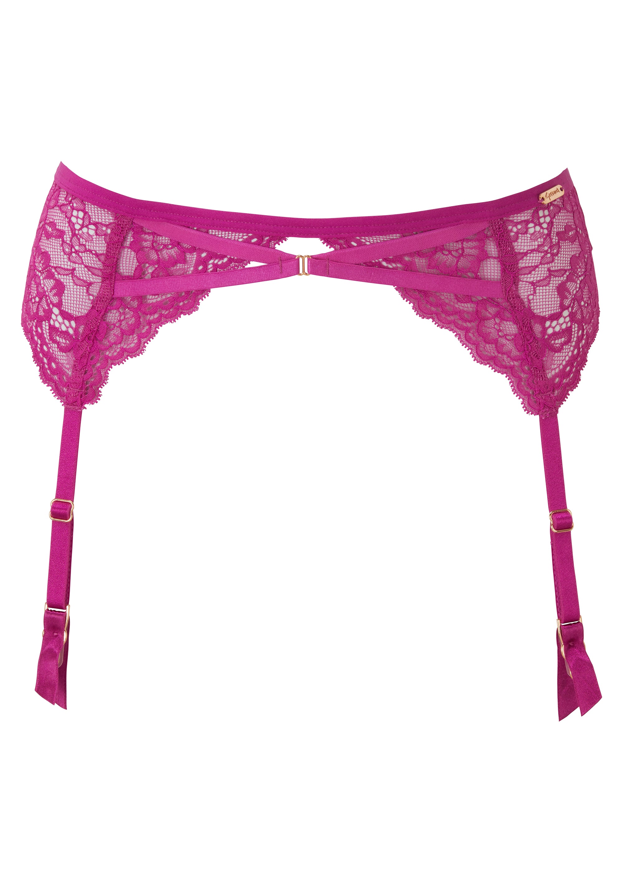 Suspense Fuchsia Lace Suspender Belt By Gossard - M & XL