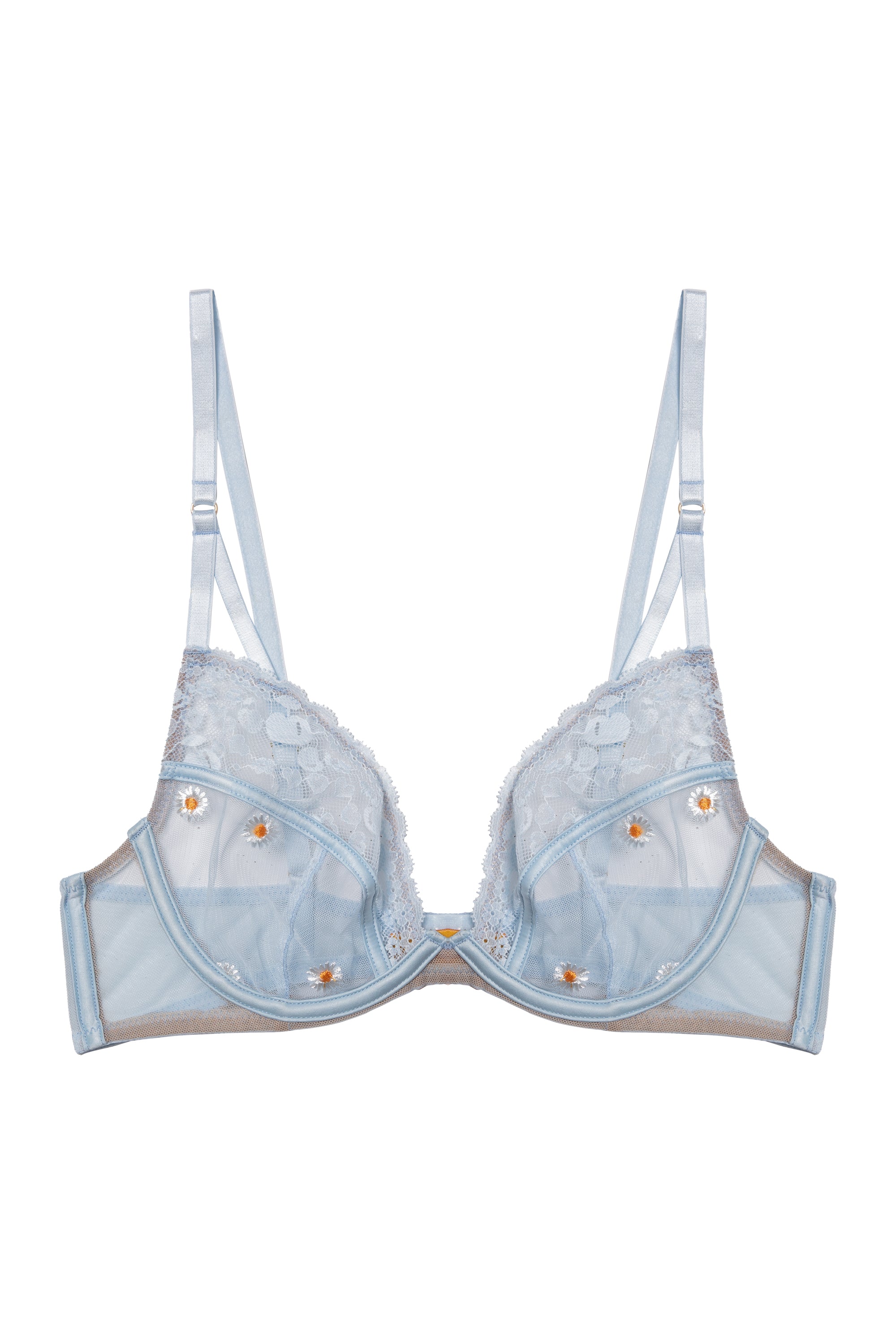 Daisy Embroidery Bra - 34-36 B-F (UK sizes)