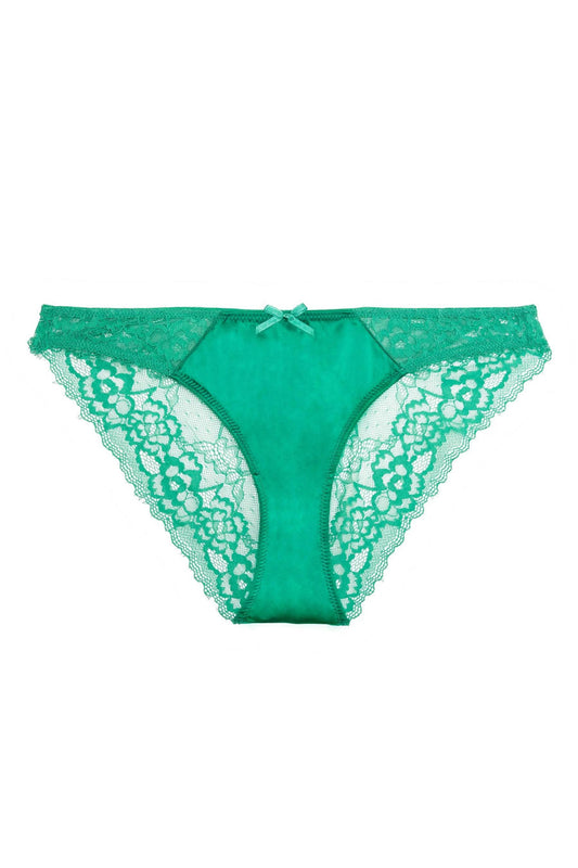 Rosalyn Emerald Satin Lace - sizes 4-16 - Toronto Lingerie - Gigi's –  Gigi's House Of Frills