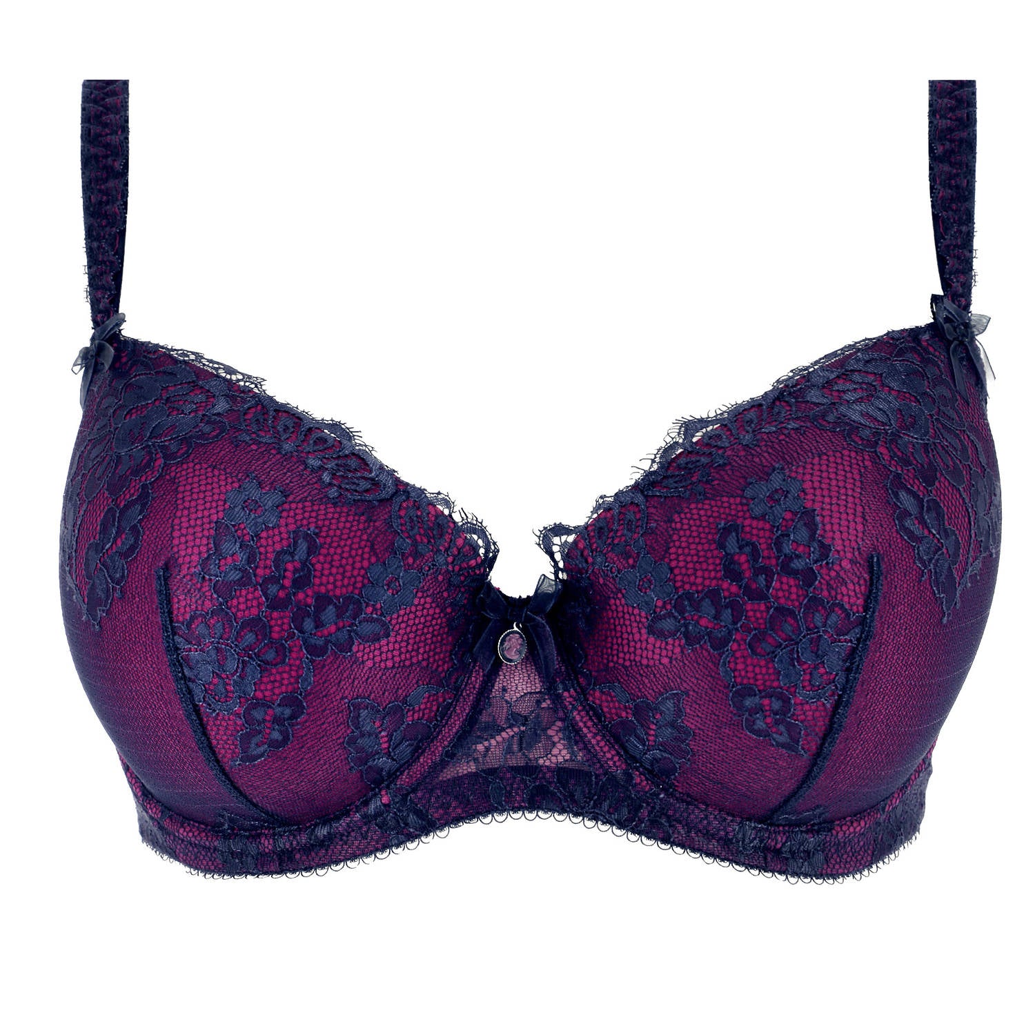 Savoir Faire Curve Bra In Navy By Dita Von Teese - 38D-44G