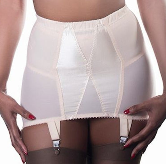 6 Strap Firm Control Vintage Style Chevron Girdle