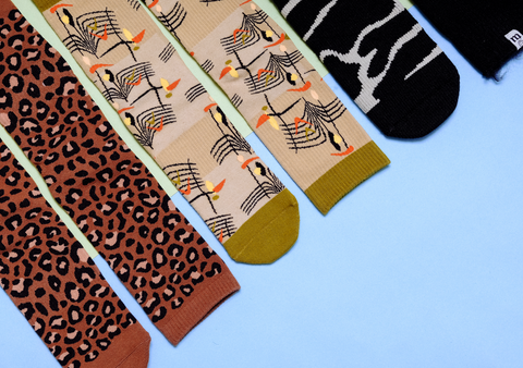 funky patterned 3 pack of socks