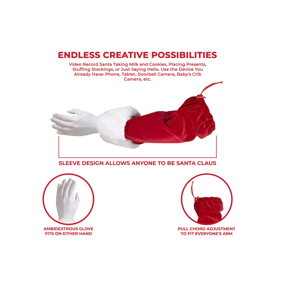 santa sleeve and glove