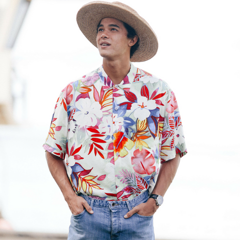 guy hawaiian outfit