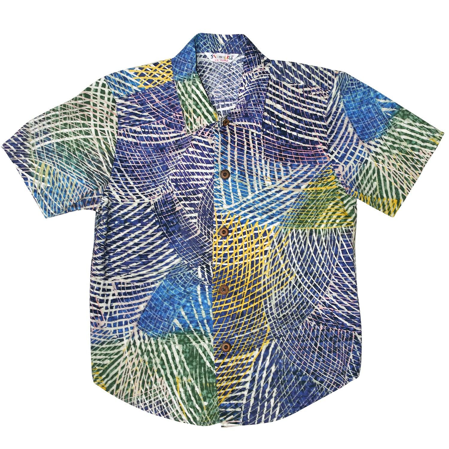 Boys Rayon Shirt : XS(4/5 - L(12/14) - Hibiki