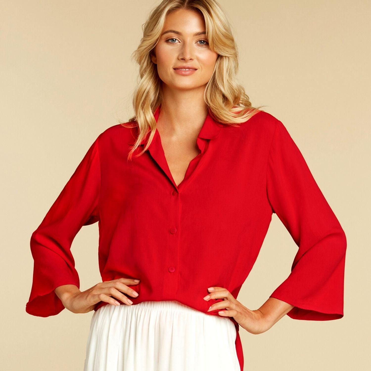 Solid Coastal Tunic - Lipstick