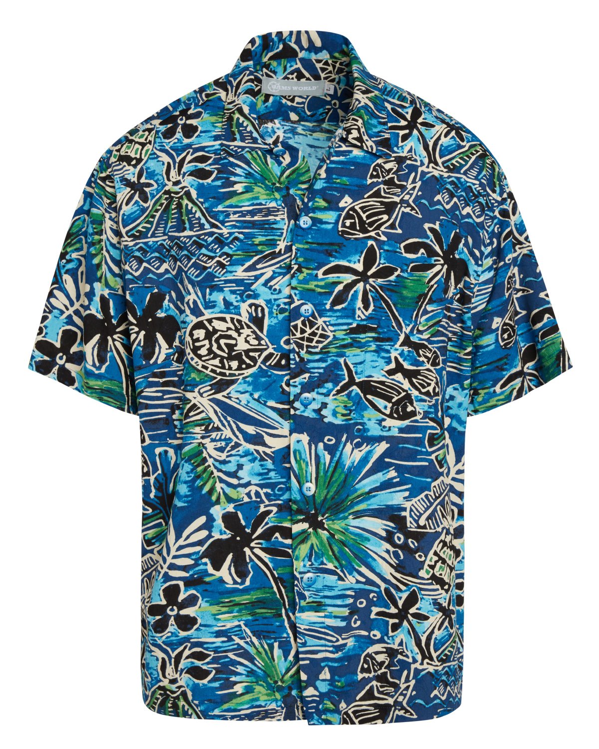 Men's Retro Shirt - Honu Island Blue