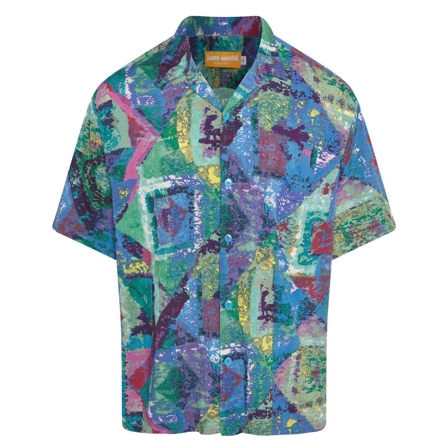 Men's Retro Shirt - Diamond Road Blue