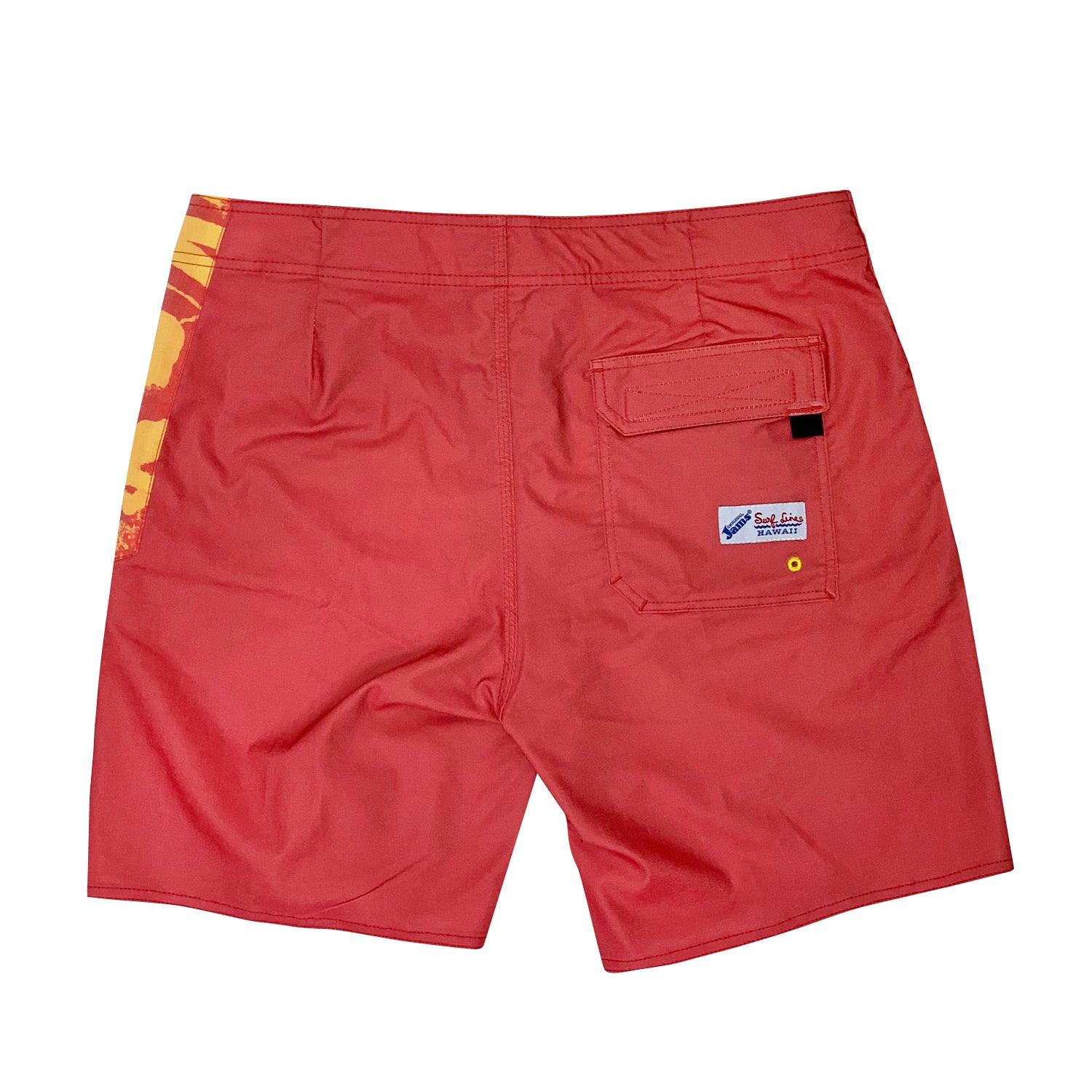 Halawa Red - Contemporary Boardshorts