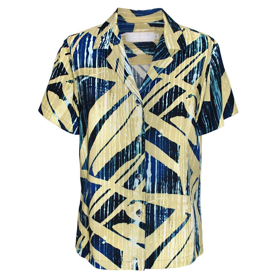 Print Top - Wood Grove Navy