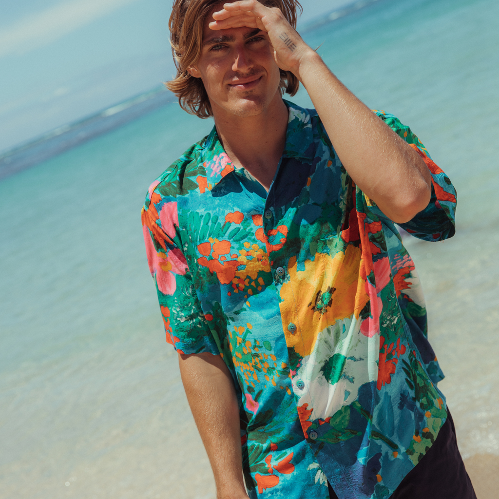 Tropical Beach Shirts for Men, Mens Hawaiian Shirts