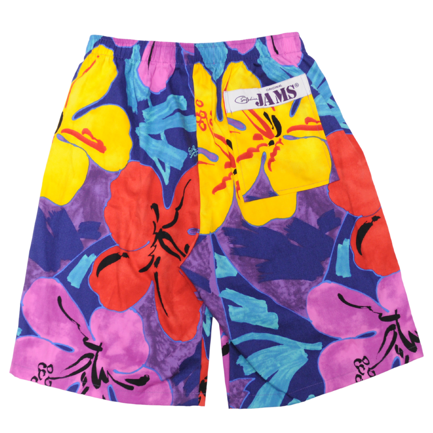 Men's Super Jams - Floral Hibiscus Purple