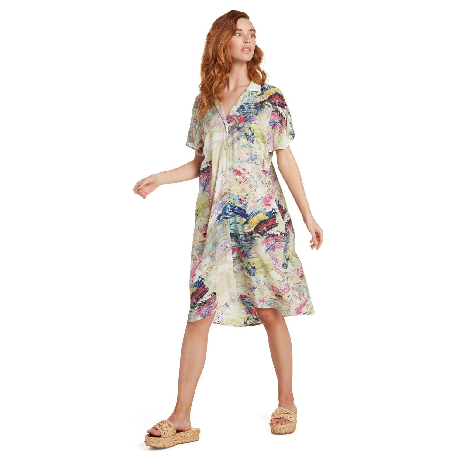 Shirt Dress - Color Dance