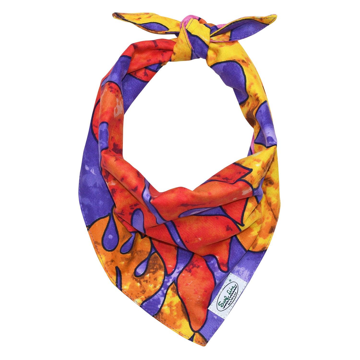 Pet Bandana - Surf Line Hawaii Leaves