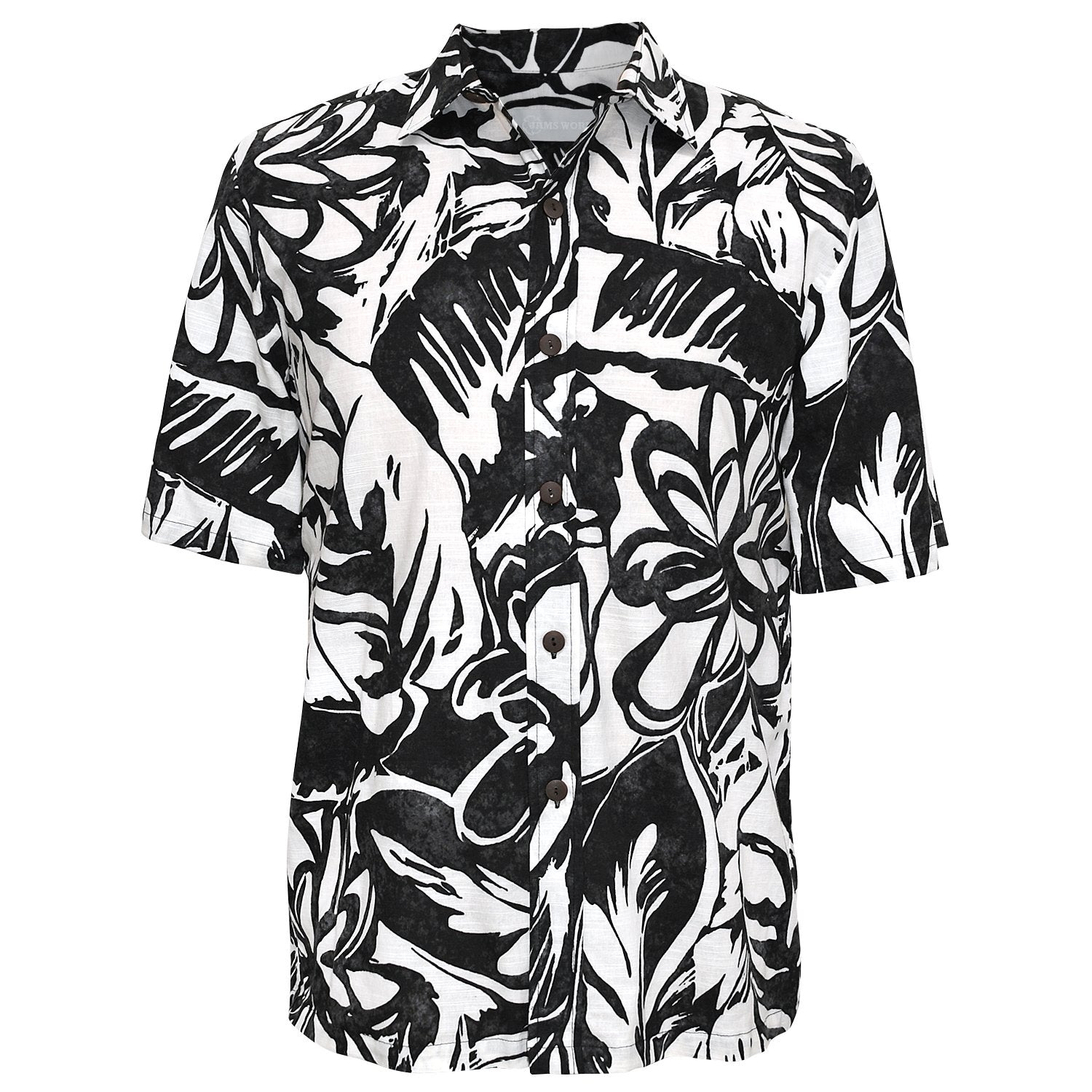 Men's Cotton Shirt - Royal Garden Black