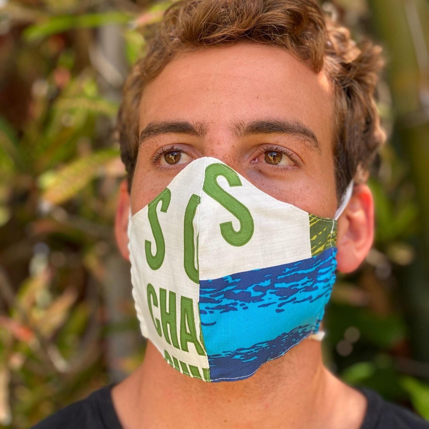 Jams World Face Mask - Surf Contest White