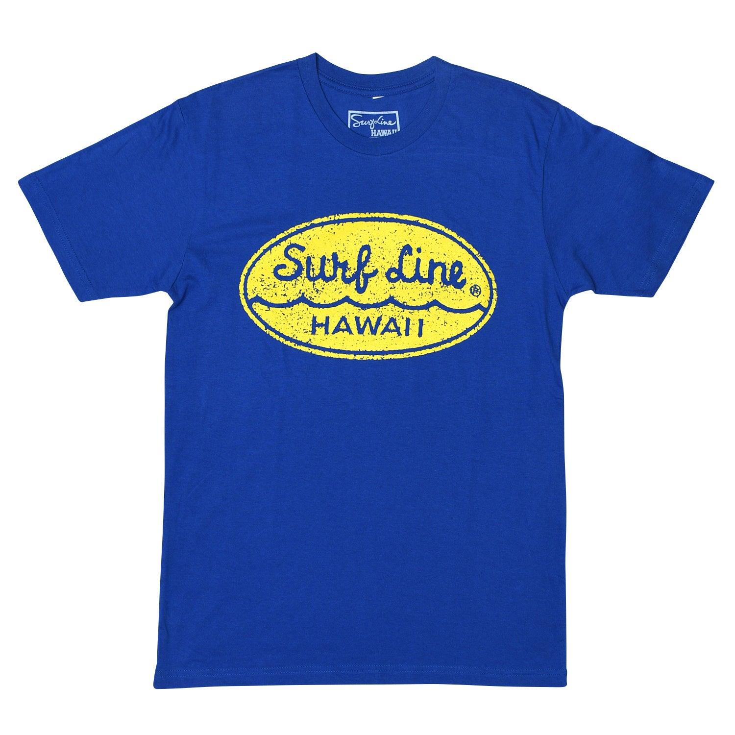 Oval Surf Line Hawaii Script Logo Tee