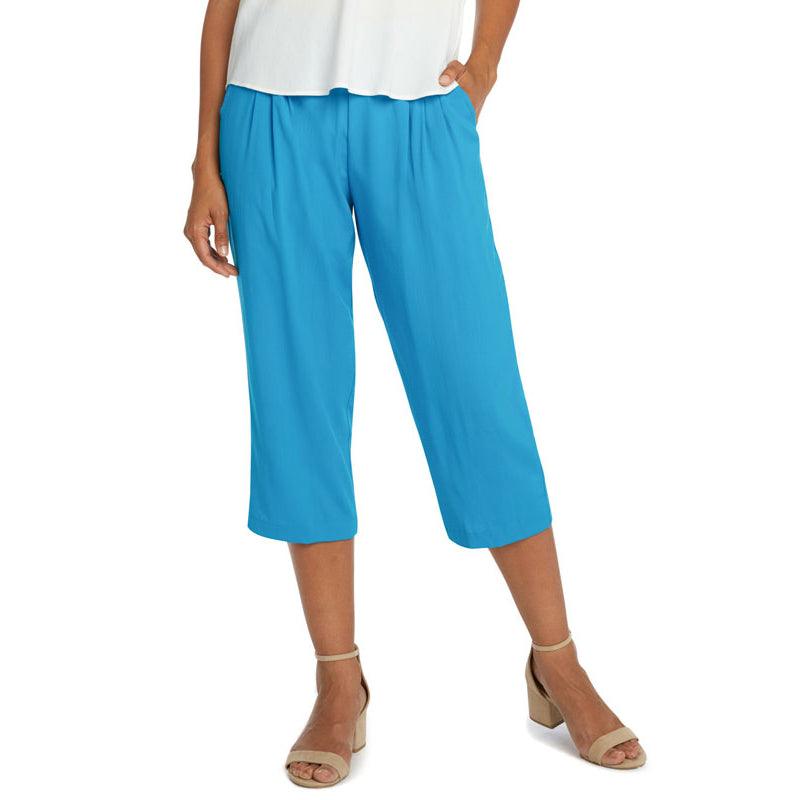 Women's Gauze Cotton Capri Beach Pants with Pockets – J & Ce