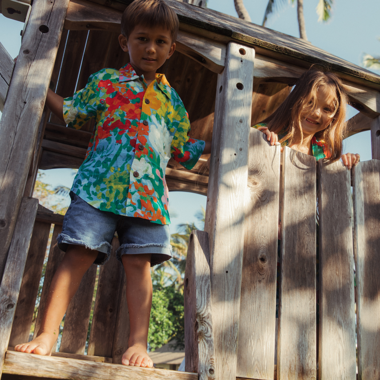 Boys Rayon Shirt: XS(4/5 - L(12/14) - Jubilee