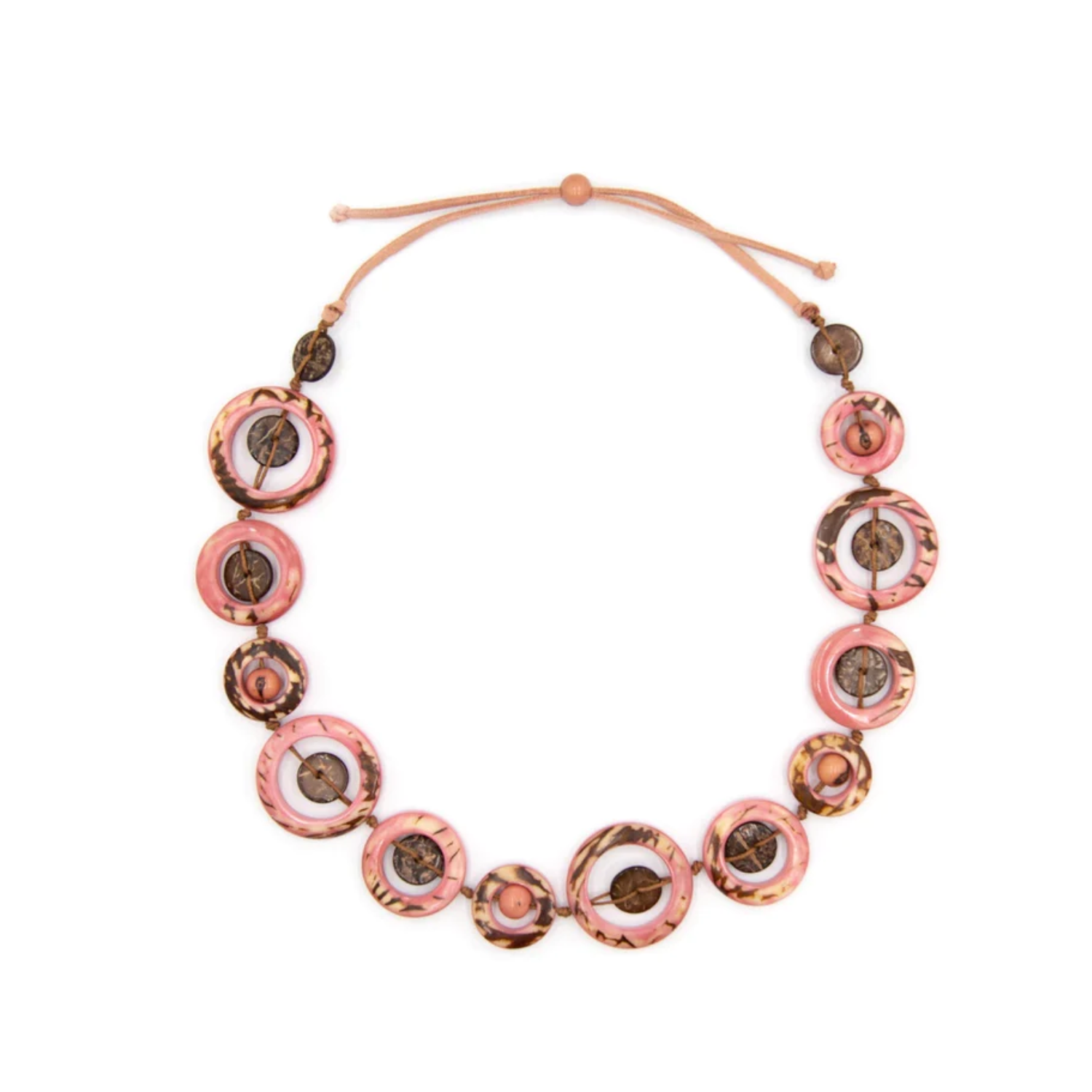 Tagua Nut Miranda Necklace - Rose