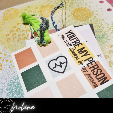 journal cards with ribbon