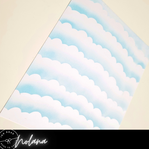 tumbled glass cloud background 