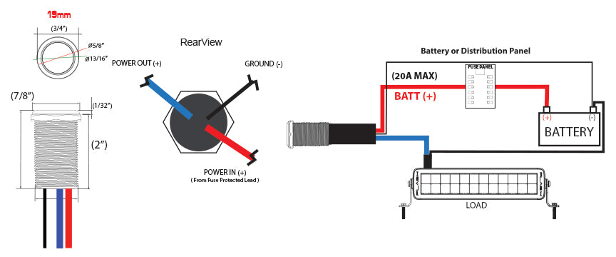 19MM Harsh Environment Wiring Diagram