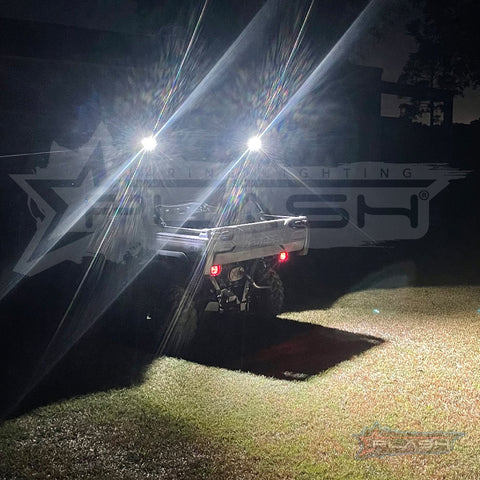 X2 Cube Lights Flood Installed Golf Cart