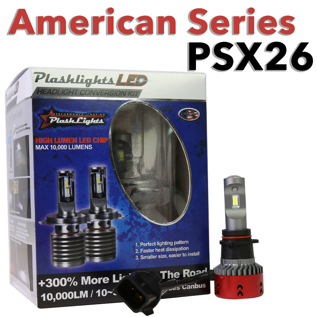 Psx26 American Series Led Headlight Conversion Kit Plashlights