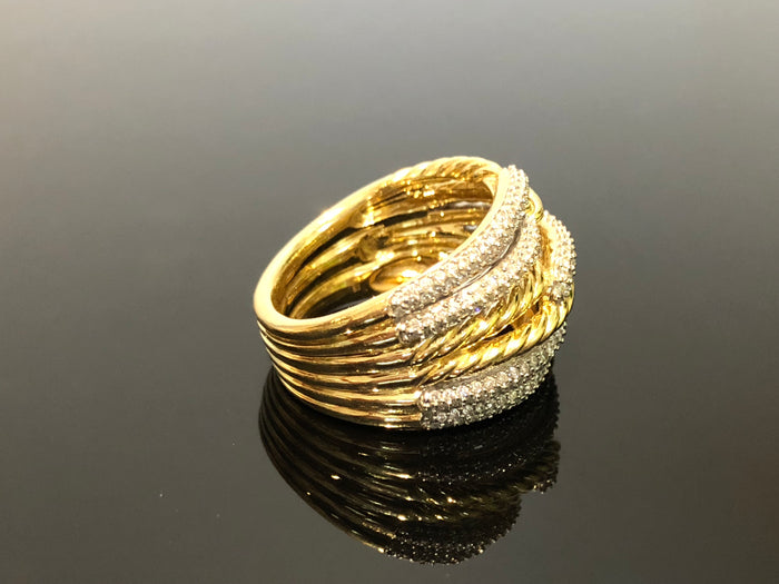 David Yurman Labyrinth Triple-Loop Ring 