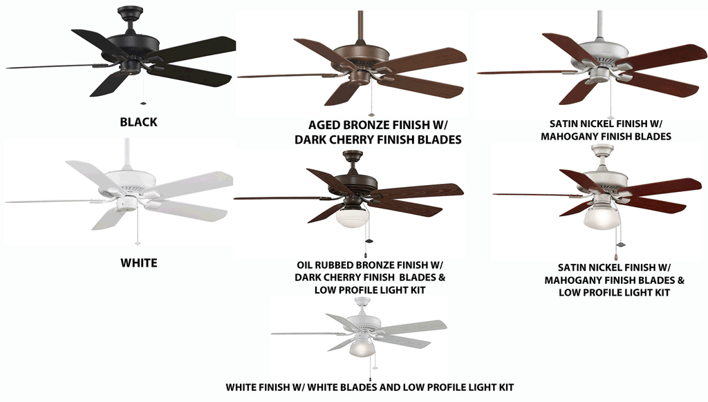 Fanimation Edgewood Wet Location Ceiling Fan Choose From ...