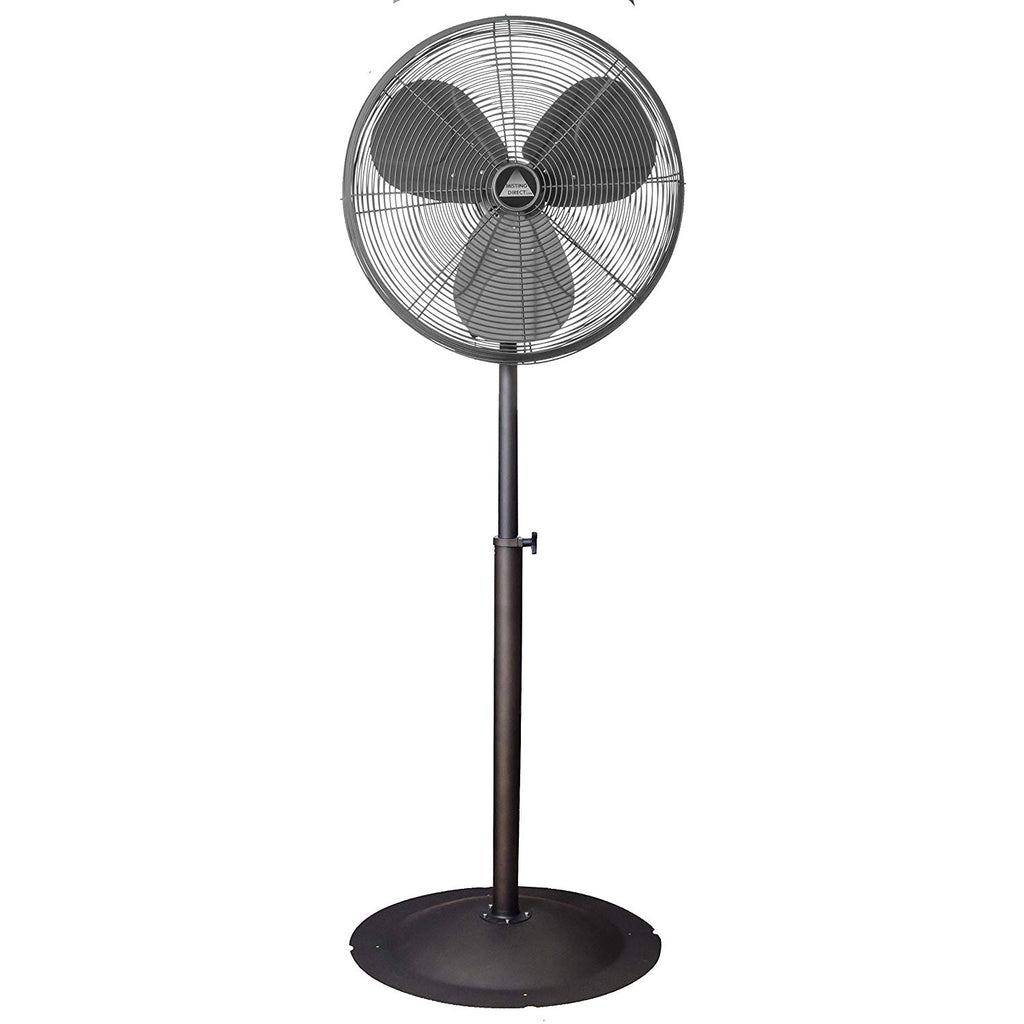 Indoor Outdoor 24 Oscillating Pedestal Fan For Wet Locations Oil Rub Misting Direct