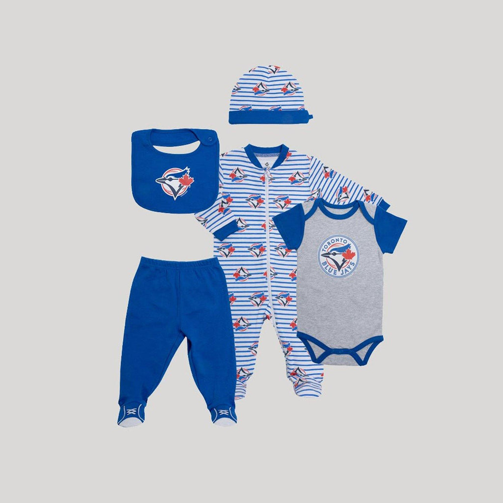 Snugabye Toronto Blue Jays 3 Piece Infant Bodysuit Set 9-12 Months