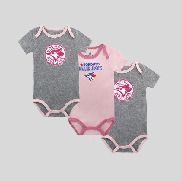 Toronto Blue Jays 3-Pack Onesie 0/3M