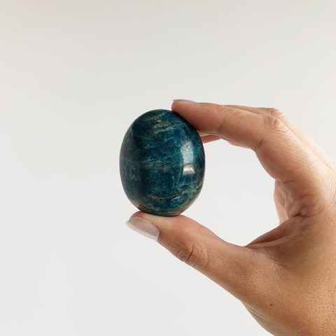 Blue Apatite Palm Stone