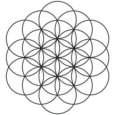 Flower of Life Crystal Grid Pattern