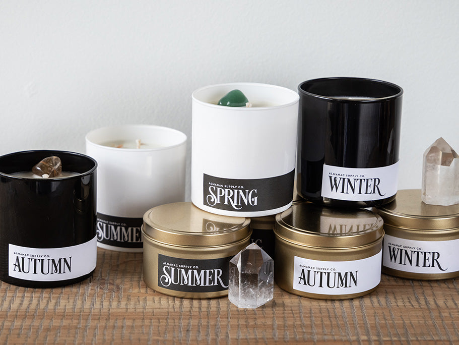 Multiple Candles on a table - Seasonal Candle Line