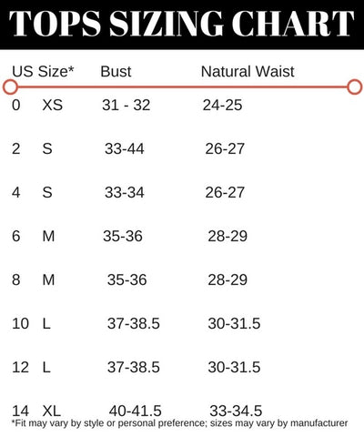 Sizing Guide/Chart