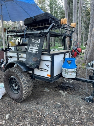 Off Road Trailer with Viking propane tank