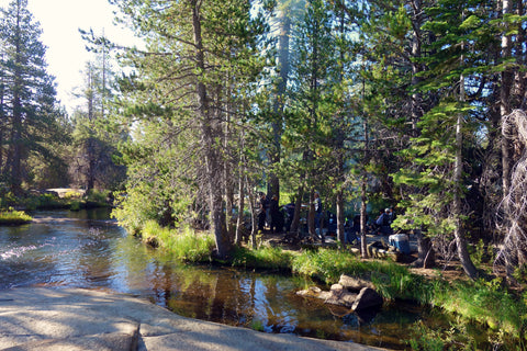 We snagged our favorite campsite along the river