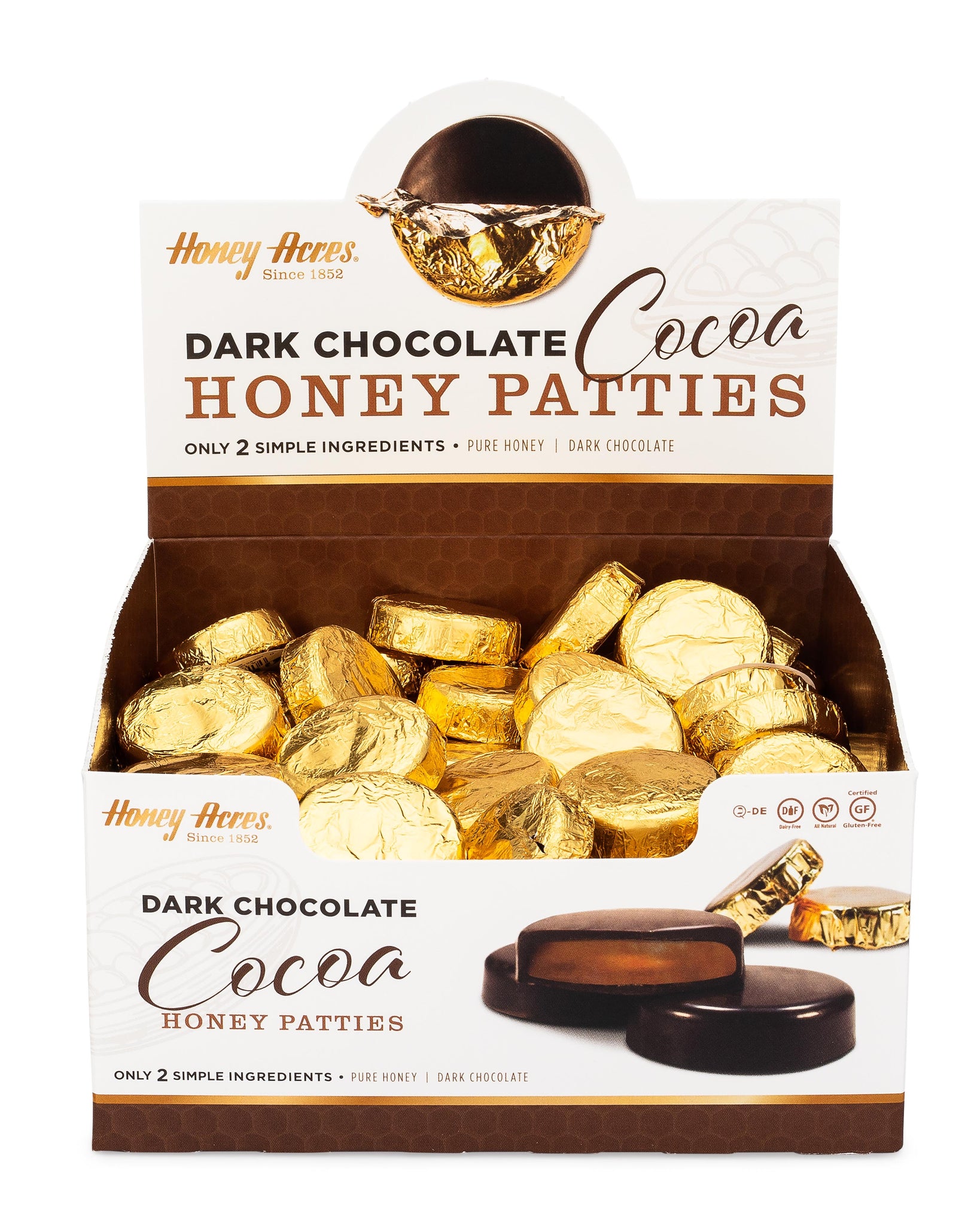 Dark Chocolate Cocoa Honey Patties Honey Acres