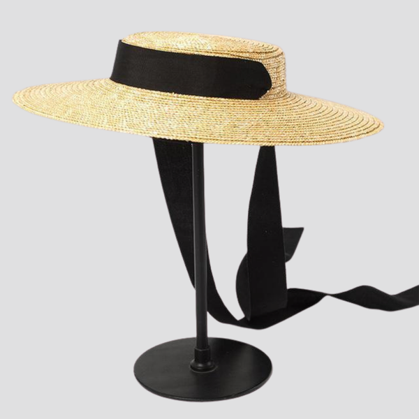 flat bill straw hat