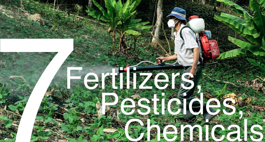 Fertilizers pesticides chemicals in fashion