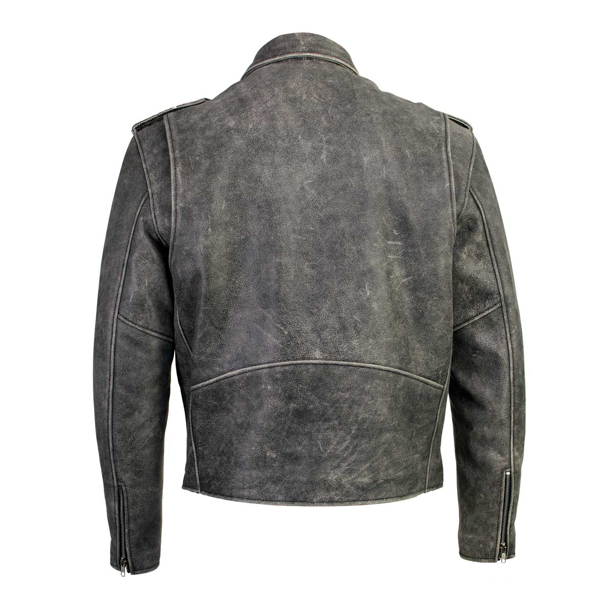 Xelement B7149 Men's 'Sliver' Distressed Gray Classic Motorcycle